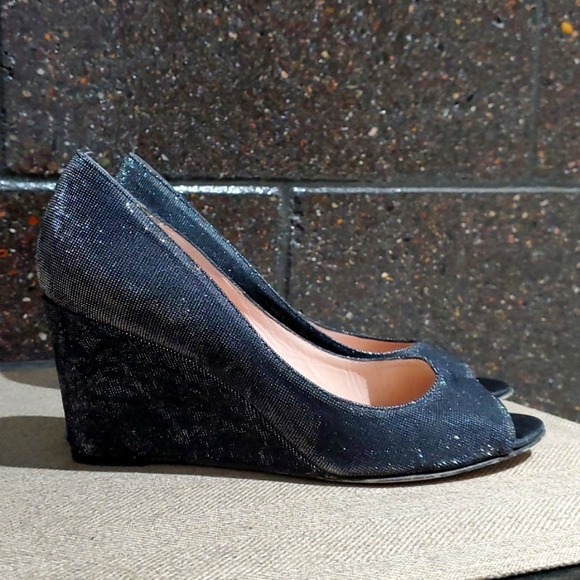 KATE SPADE RADIANT SPARKLY WEDGES - Picture 1 of 9